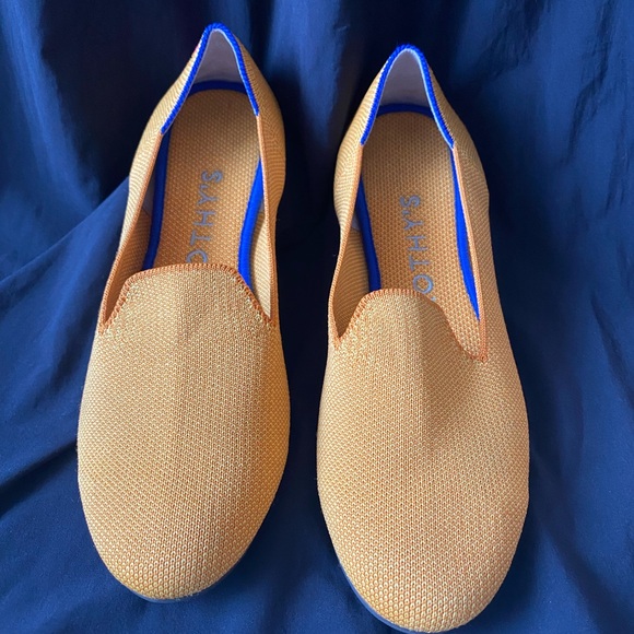 Rothys Lemon Drop 6.5 Retired Color Lemonade Flats Slip On Washable Yellow Pink - Picture 6 of 9